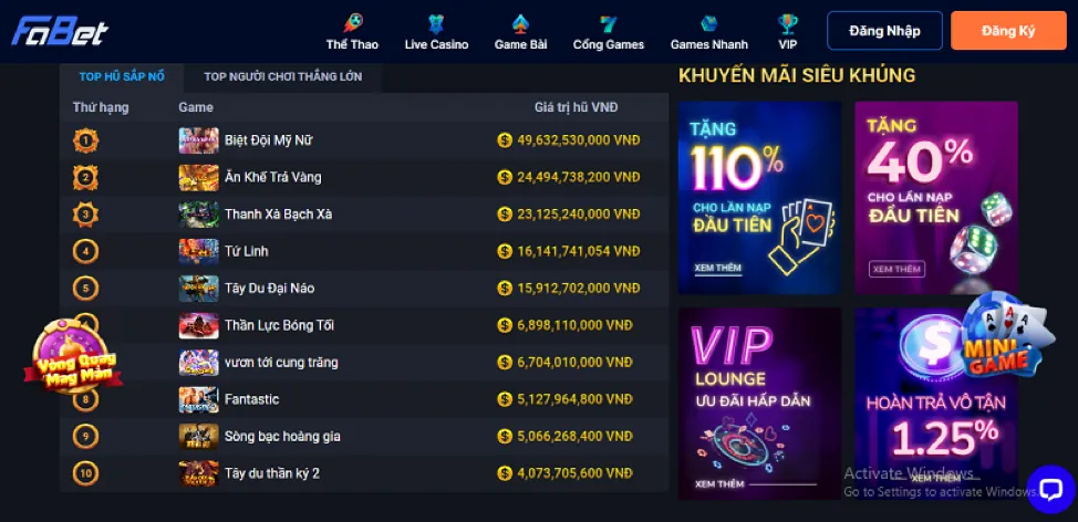 Ưu đãi và khuyến mãi hấp dẫn cho game slot tại me88 nhà cái